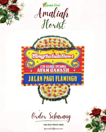 Sewa Papan Bunga Petiga